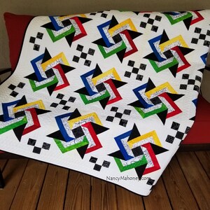 Rainbow Stars Quilt Pattern (paper Copy) - Etsy