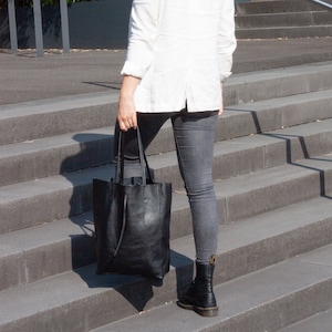 Leder Shopper Damen, große Leder Umhängetasche, große Einkaufstasche, Schultertasche personalisiert, Handtasche, Geschenk Freundin
