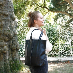 Leder Shopper Damen, große Leder Umhängetasche, große Einkaufstasche, Schultertasche personalisiert, Handtasche, Geschenk Freundin