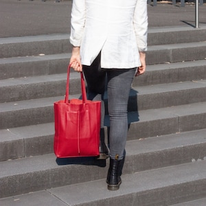 Leder Shopper Damen, große Leder Umhängetasche, große Einkaufstasche, Schultertasche personalisiert, Handtasche, Geschenk Freundin