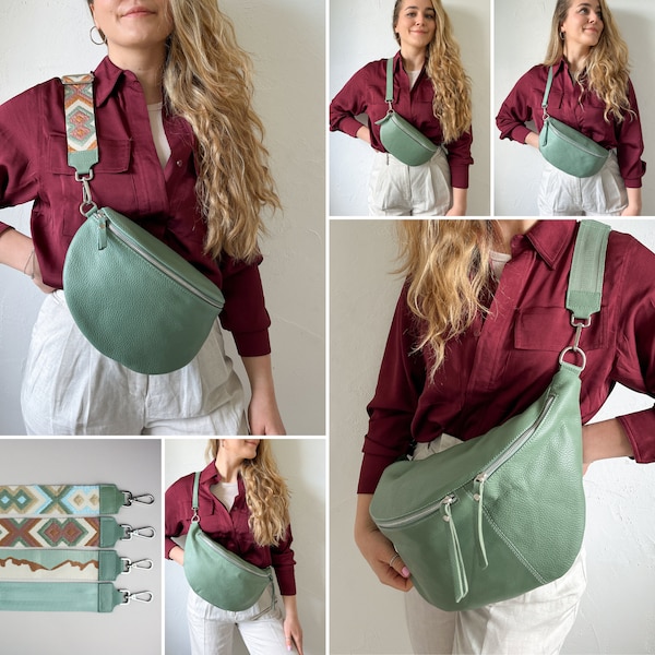 Cross Body Bag With Interchangeable Strap Etsy