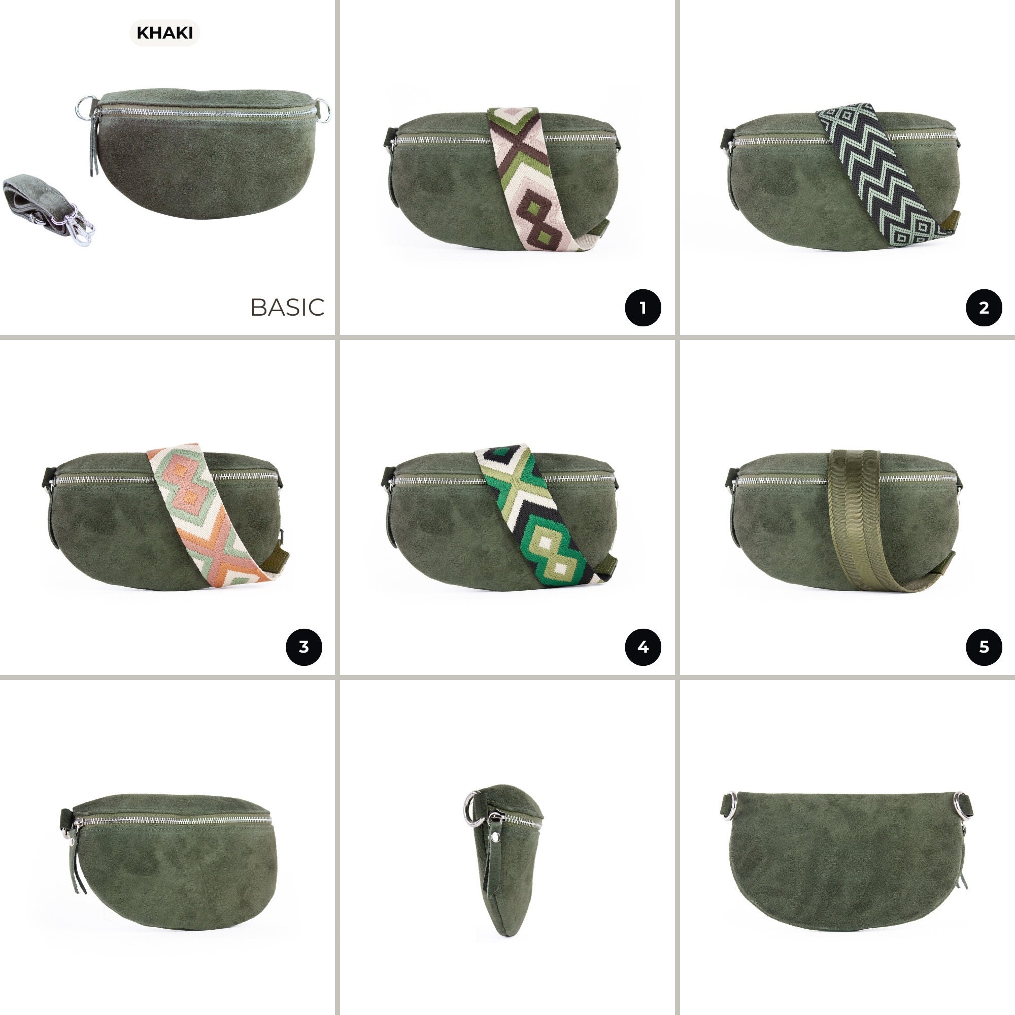 Fanny Pack Suede for Women, Belt Bag With Wide