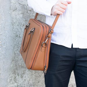 Leather briefcase for men, notebook bag, laptop bag, business bag, leather satchel, work bag, birthday gift, gift for men