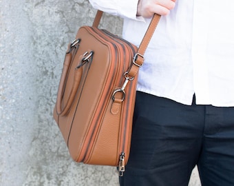 Leather briefcase for men, notebook bag, laptop bag, business bag, leather satchel, work bag, birthday gift, gift for men