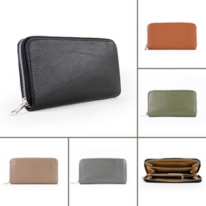 Leather wallet for women, personalized wallet, wallet with many compartments, purse, wallet, gift girlfriend