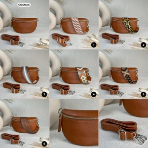 a series of photos showing how to make a purse