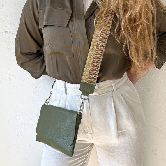 Borsa A Tracolla Donna In Pelle PU, Piccola Borsetta Con Tracolla Larga Rimovibile, 22x8x16 Cm, Elegante E Capiente - 5