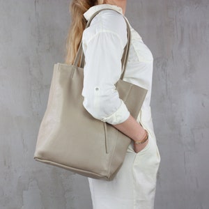 Leder Shopper Damen, große Leder Umhängetasche, große Einkaufstasche, Schultertasche personalisiert, Handtasche, Geschenk Freundin