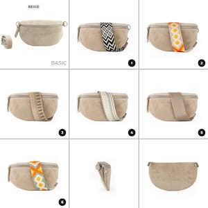 a series of images showing how to fold a purse