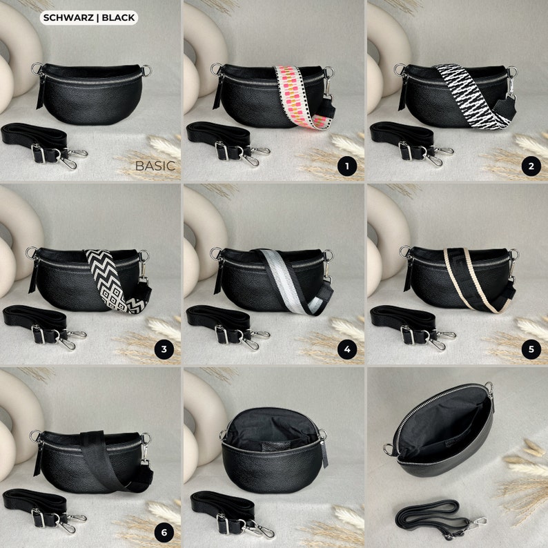 a series of photos showing how to fold a purse