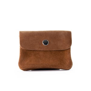 Cartera de gamuza para mujer, cartera personalizada, cartera pequeña, monedero, regalo para novia, regalo para hija