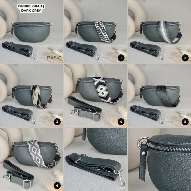 a series of photos showing how to make a purse