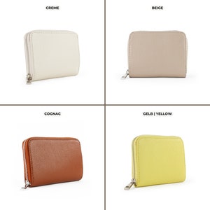 four different types of women's wallets