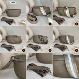 a series of photos showing how to make a purse