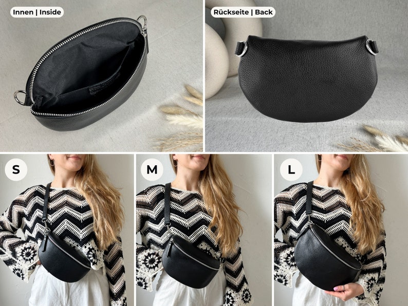 a series of photos showing how to fold a purse