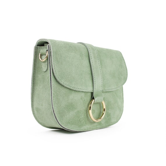 Handbag Suede for Women, Shoulder Bag Leather, Crossbody Bag