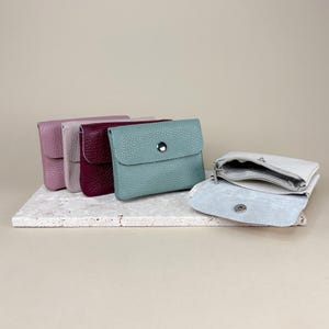 Portefeuille en cuir pour femme, portefeuille personnalisé, petit portefeuille, porte-monnaie, cadeau pour petite amie, cadeau pour fille