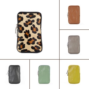 Leder Handytasche für Damen, Handy Umhängetasche, Smartphonetasche personalisiert, Geburtstagsgeschenk, Geschenk Freundin