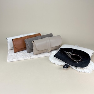 Leather sunglasses case, glasses case, glasses case, leather case for glasses, glasses case, leather pencil case, small gift for her