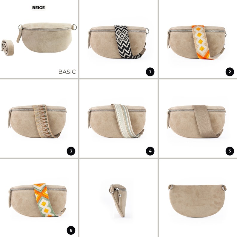 a series of images showing how to fold a purse