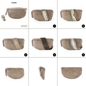 a series of images showing how to fold a purse
