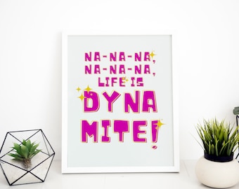 BTS Dynamite Poster: KPOP Art Print (digital Download)