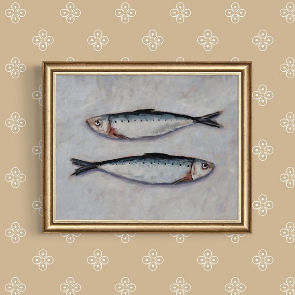 Sardine Art Print - Unframed Sardines Painting Poster