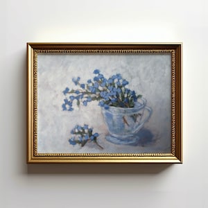 Forget-me-not Painting Blue Flowers Print Forget-me-nots Blue Room Decor Forget-me-not Gift For Best Friend Forget-me-not Poster Unframed