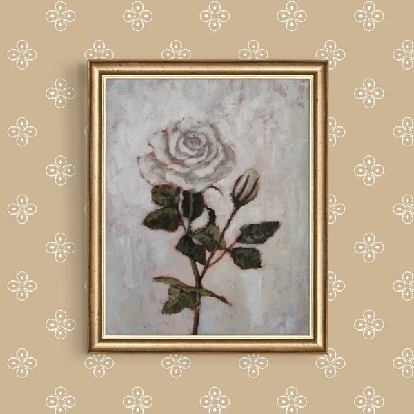 Rose Painting Etsy