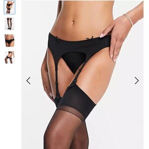 Jonathan Aston Vintage Legs Seduction Set Stockings and Suspender Black Small/Medium image 6