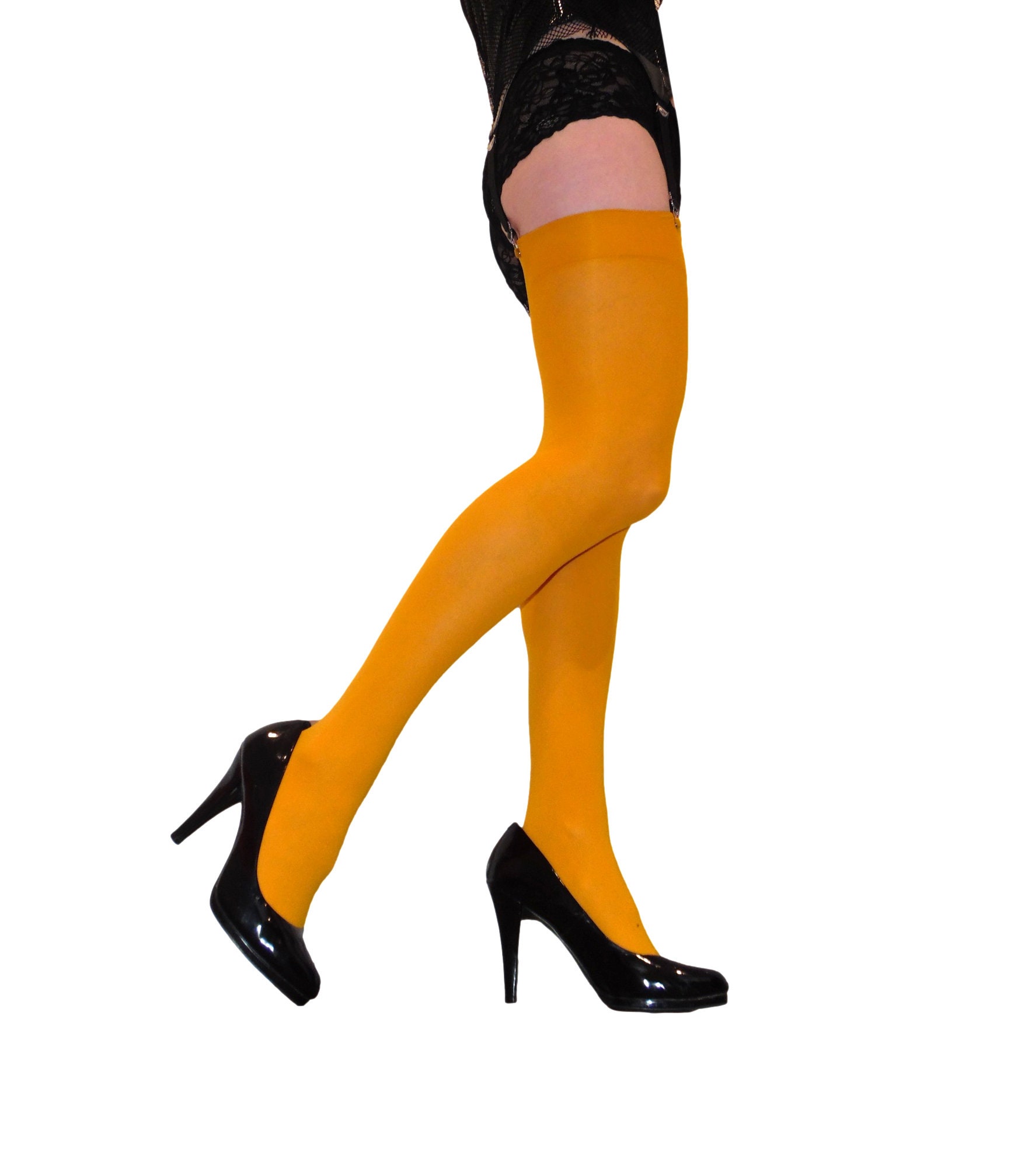 Coloured Stockings 40 Denier Opaque Medium, Large, XL NEW Super Thigh Highs  -  Canada