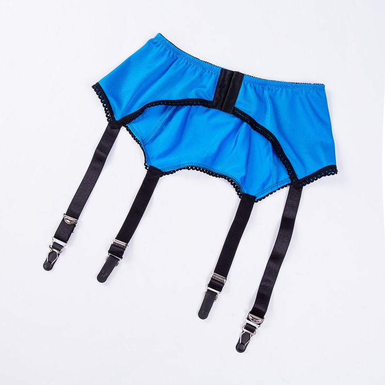 Retro Vintage Style Suspender Belt garter Belt Blue 4 Strap Etsy