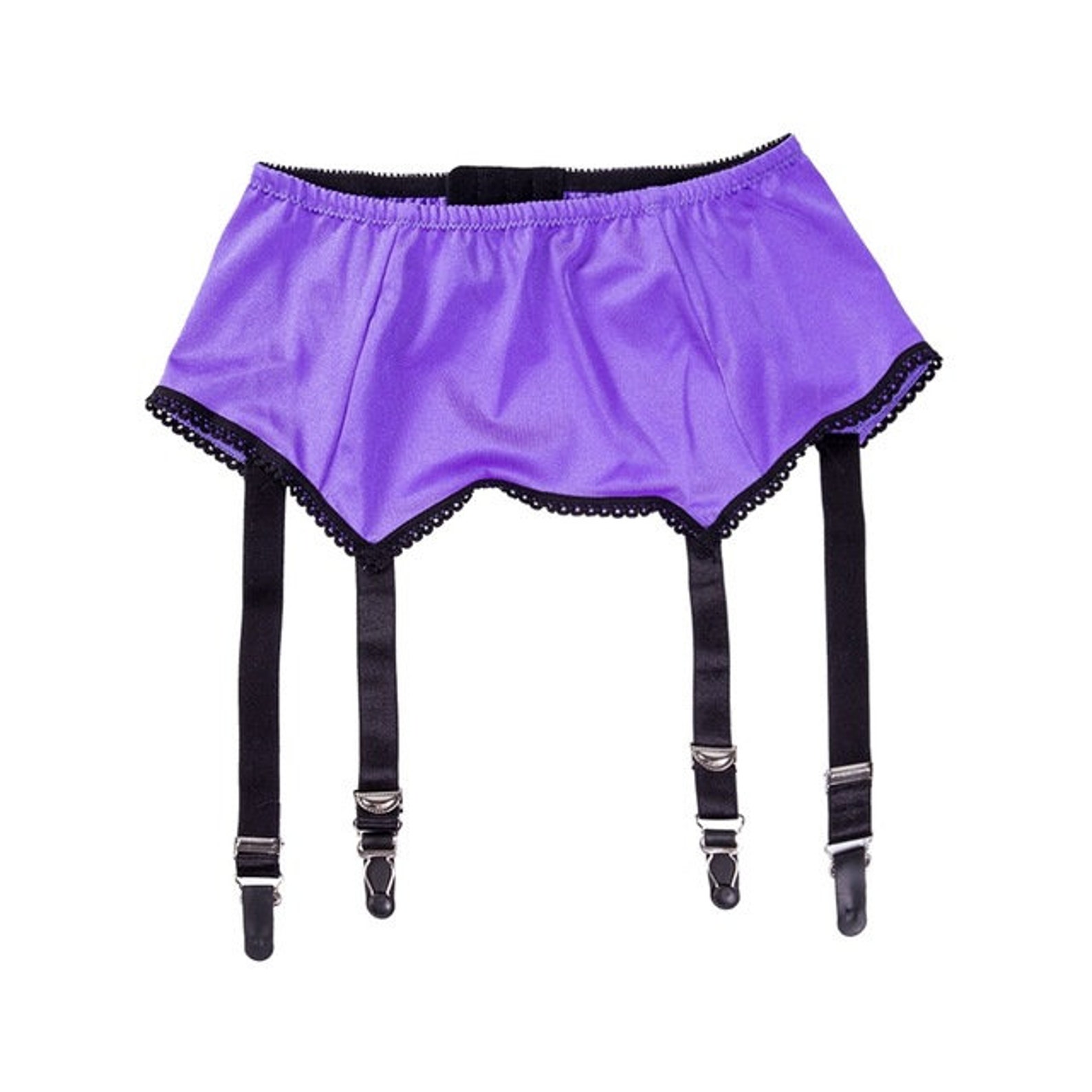 Retro Vintage Style Suspender Belt garter Belt Purple 4 Etsy UK
