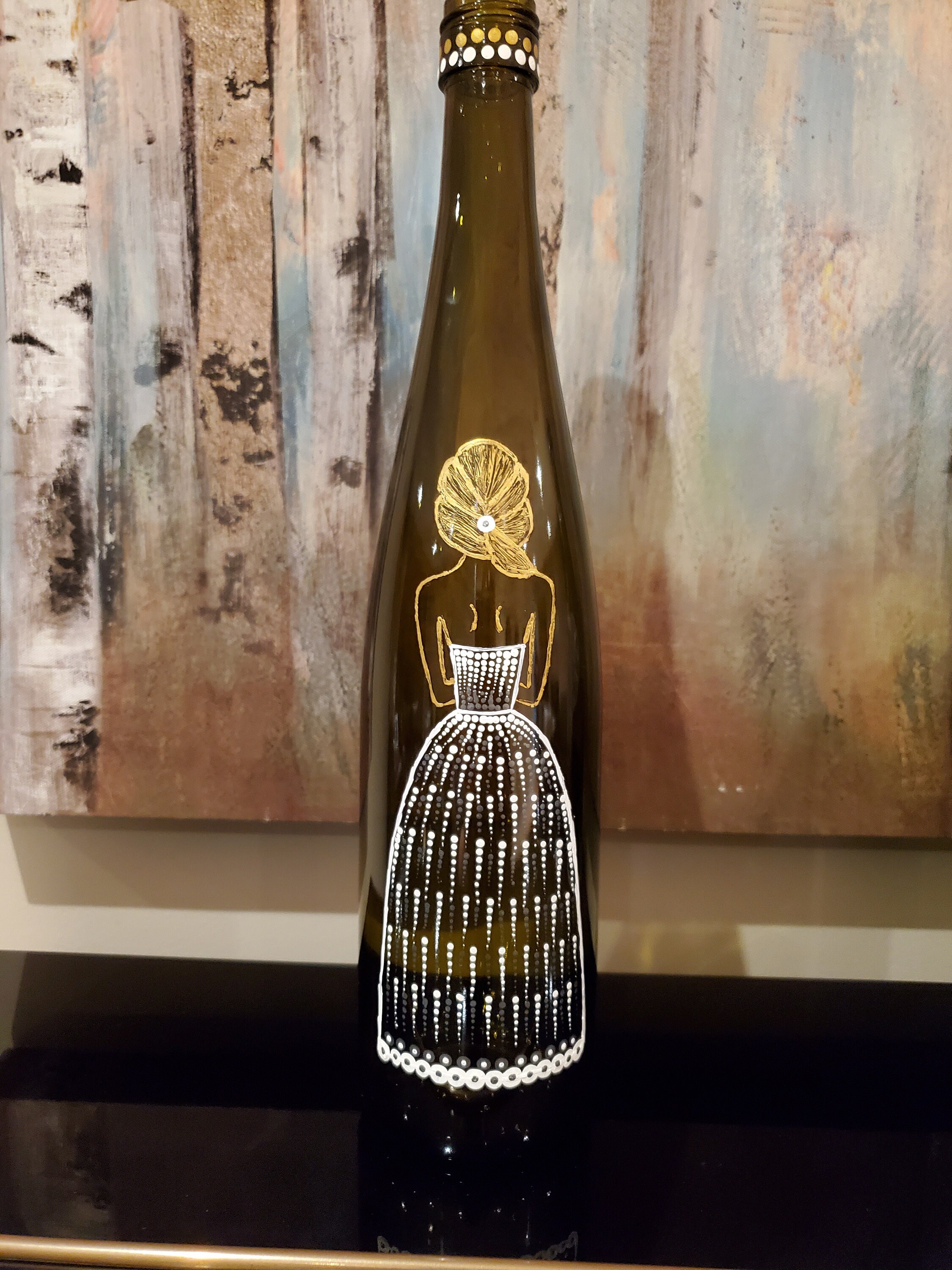 Handmade beautiful bottle art to enhance the beauty of your Etsy