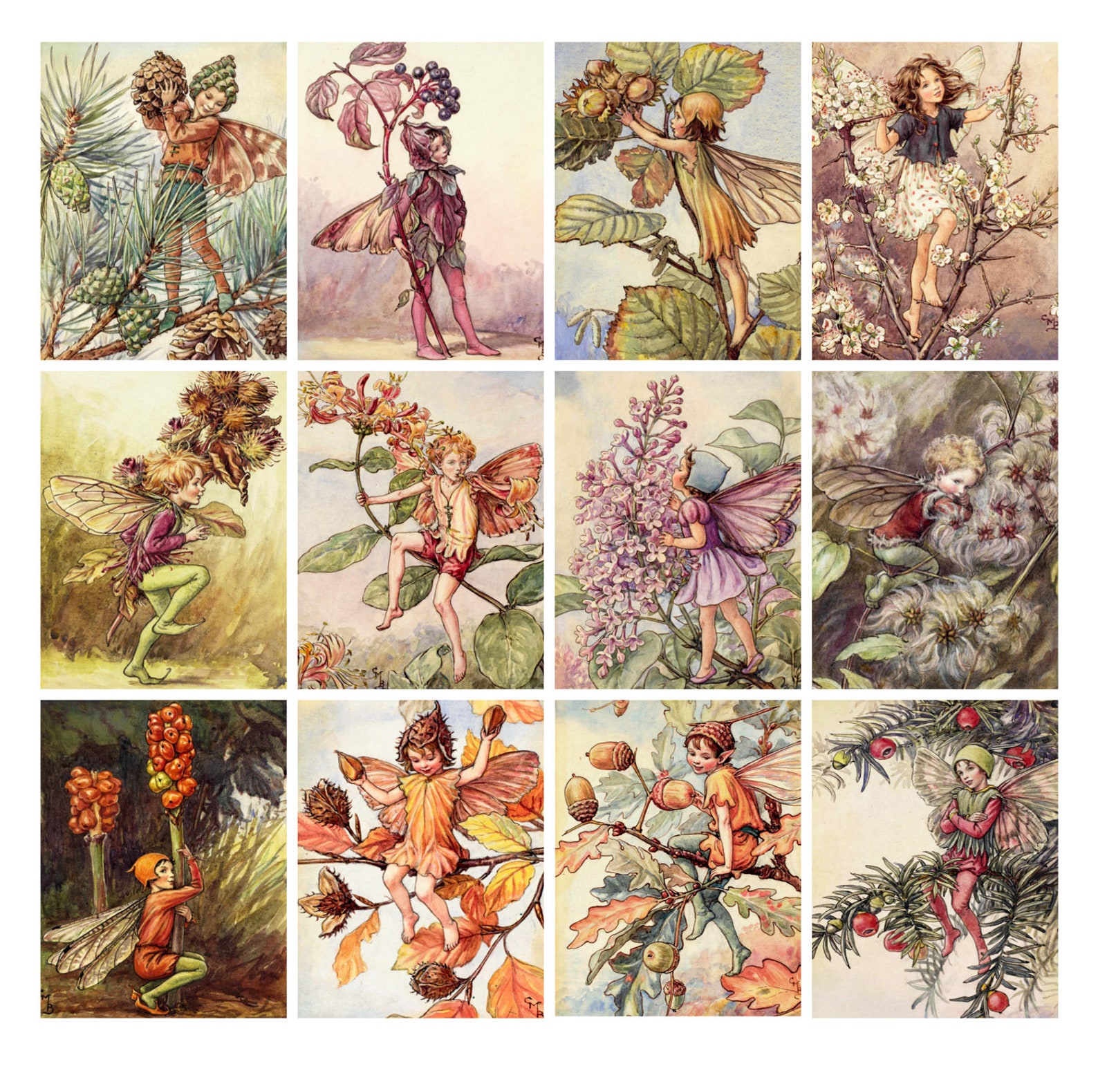 Wall Calendar 2021 12 pages 8x11 Flower Fairy by | Etsy