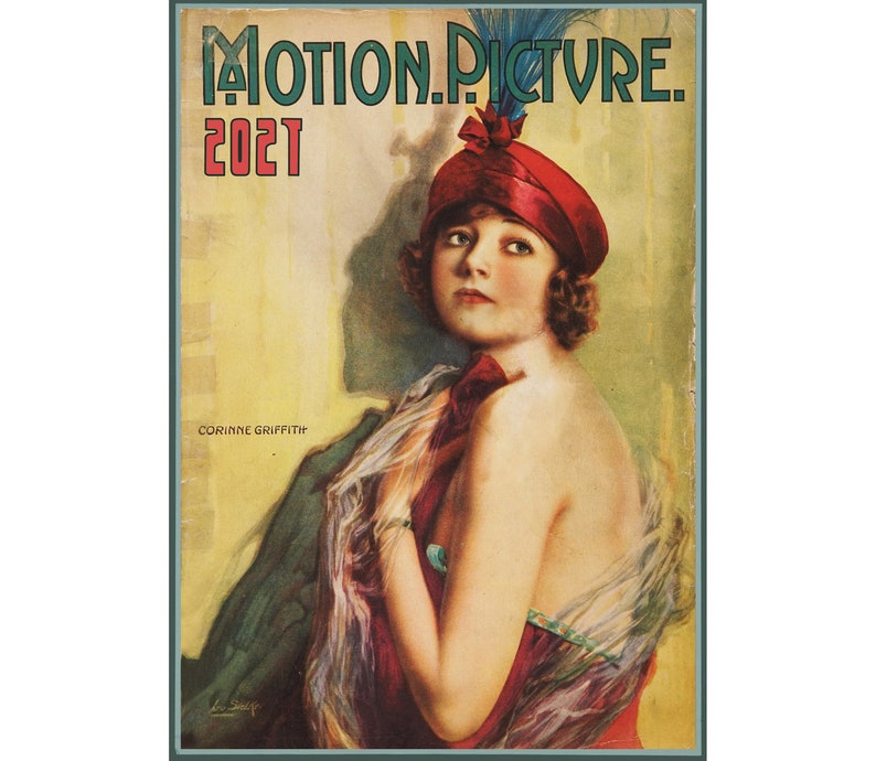 12 pages 8x11 Motion Picture Vintage Magazine Posters Reprint M-512 Wall Calendar 2021