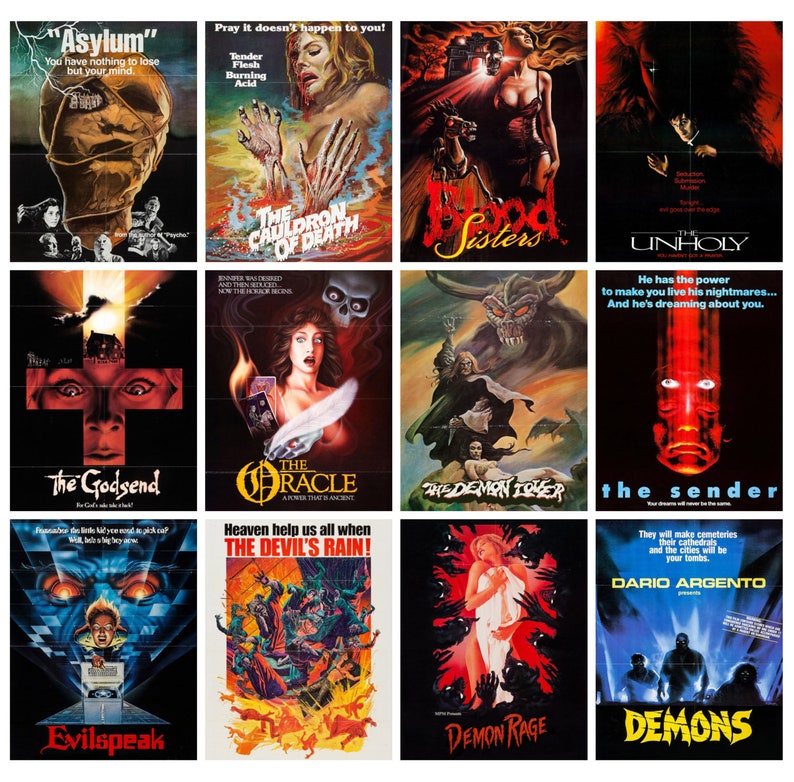 Wall Calendar 2023 12 Pages 8x11 Horror Demons Etsy