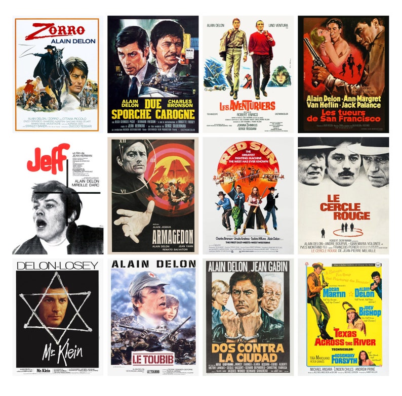 Wall Calendar 2023 12 Pages 8x11 Alain Delon Etsy