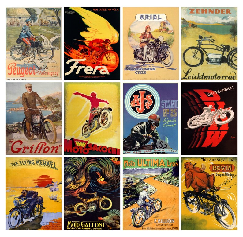 Wall Calendar 2022 12 Pages 8x11 Motorcycles & Etsy