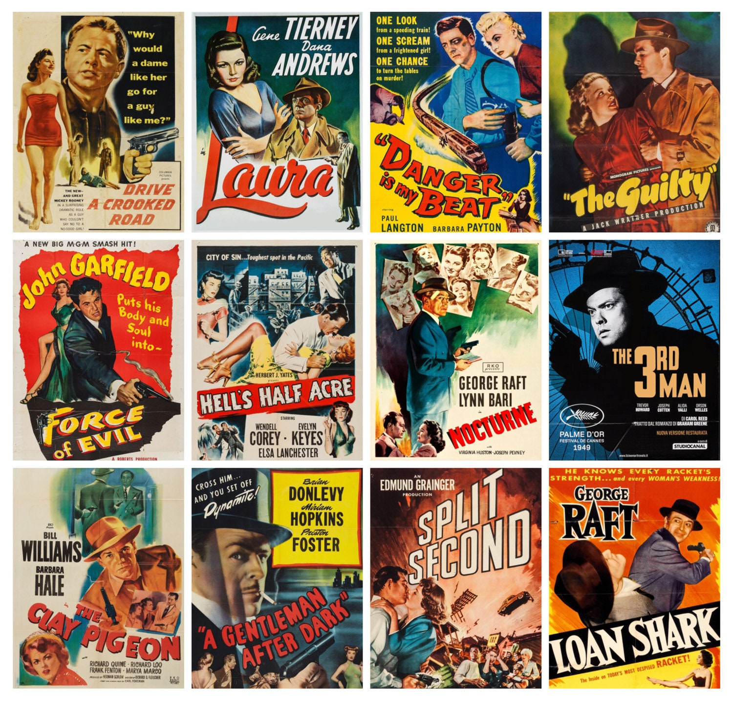 Wall Calendar 2022 12 pages 8x11 Film Noir Etsy