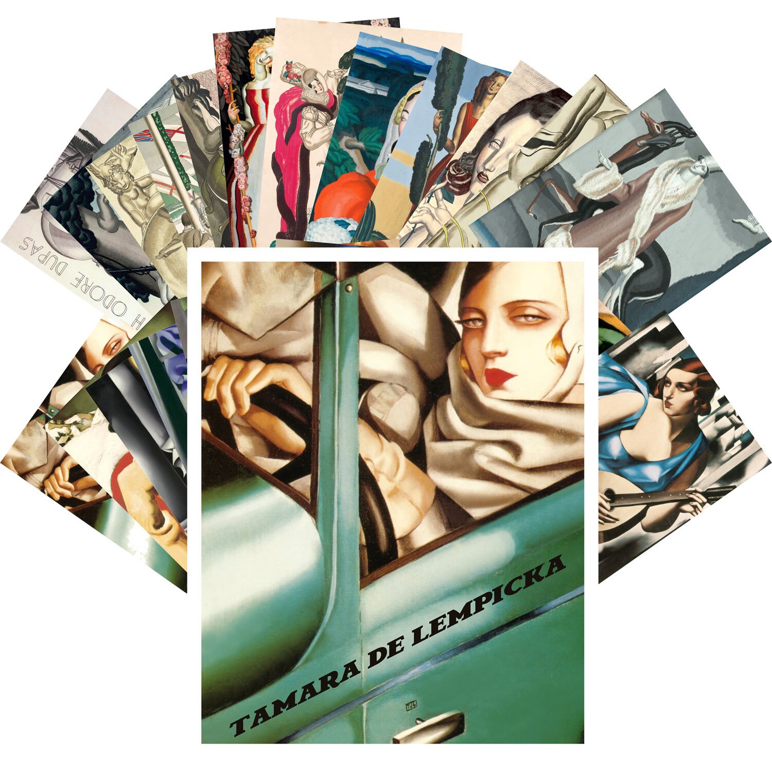 Tamara De Lempicka Jean Dupas Cubism Painting Retro CC1106 24 Postkarten Set 