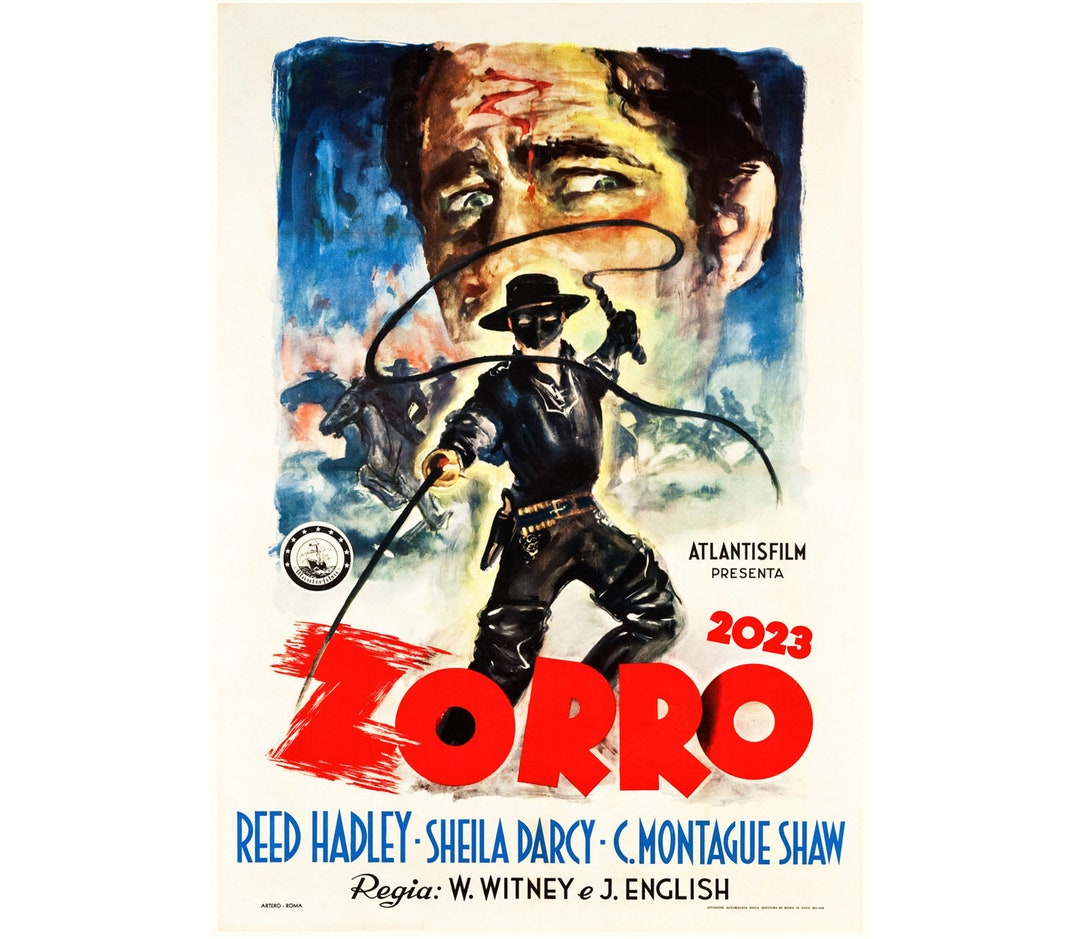 Wall Calendar 2024 12 Pages 8x11 Zorro Vintage Etsy