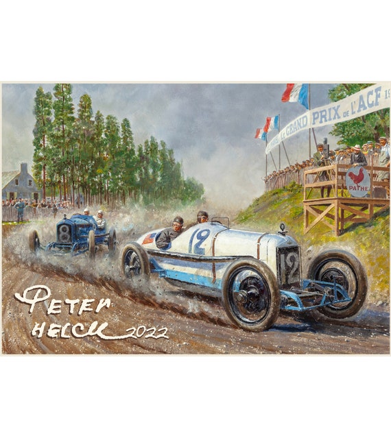 Wall Calendar 23 12 Pages 8x11 Vintage Auto Etsy Australia