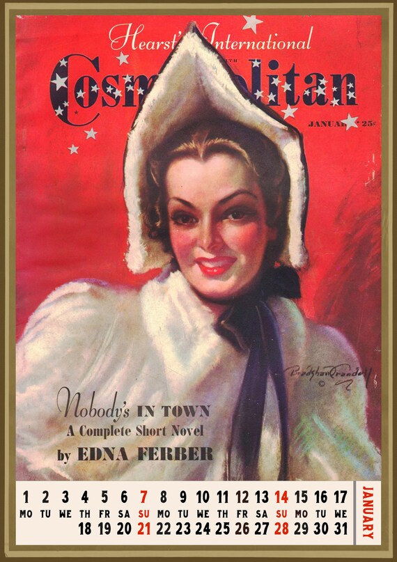 12 pages 8x11 Motion Picture Vintage Magazine Posters Reprint M-512 Wall Calendar 2021