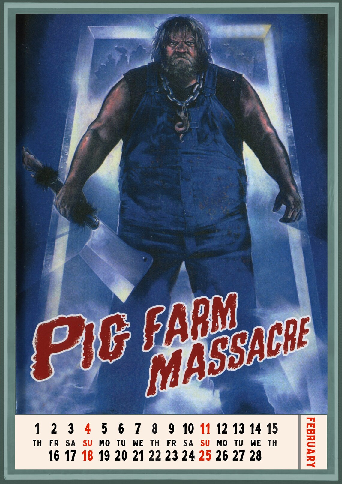 Wall Calendar 2021 12 pages 8x11 Horror Monster Etsy