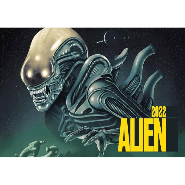 Alien 2022 Wall Calendar Etsy
