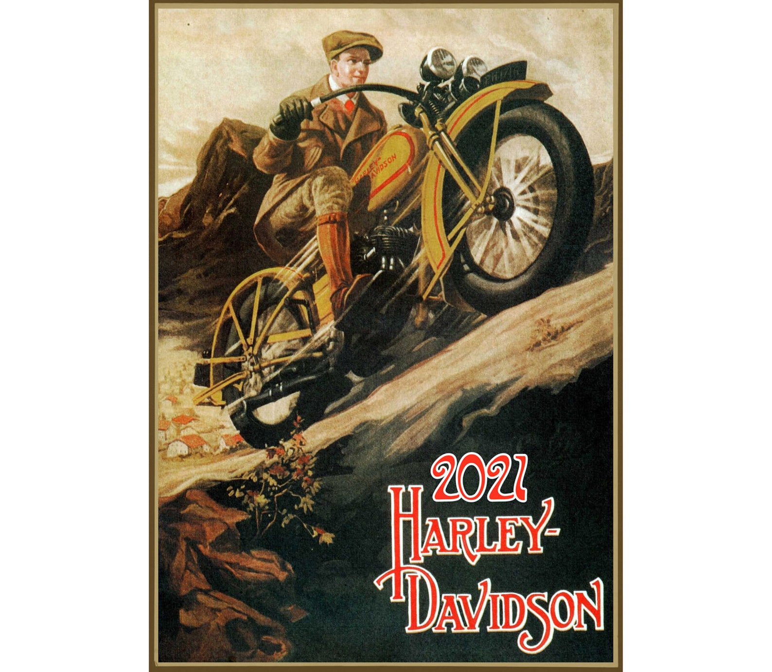Wall Calendar 2022 12 pages 8x11 Harley Davidson | Etsy