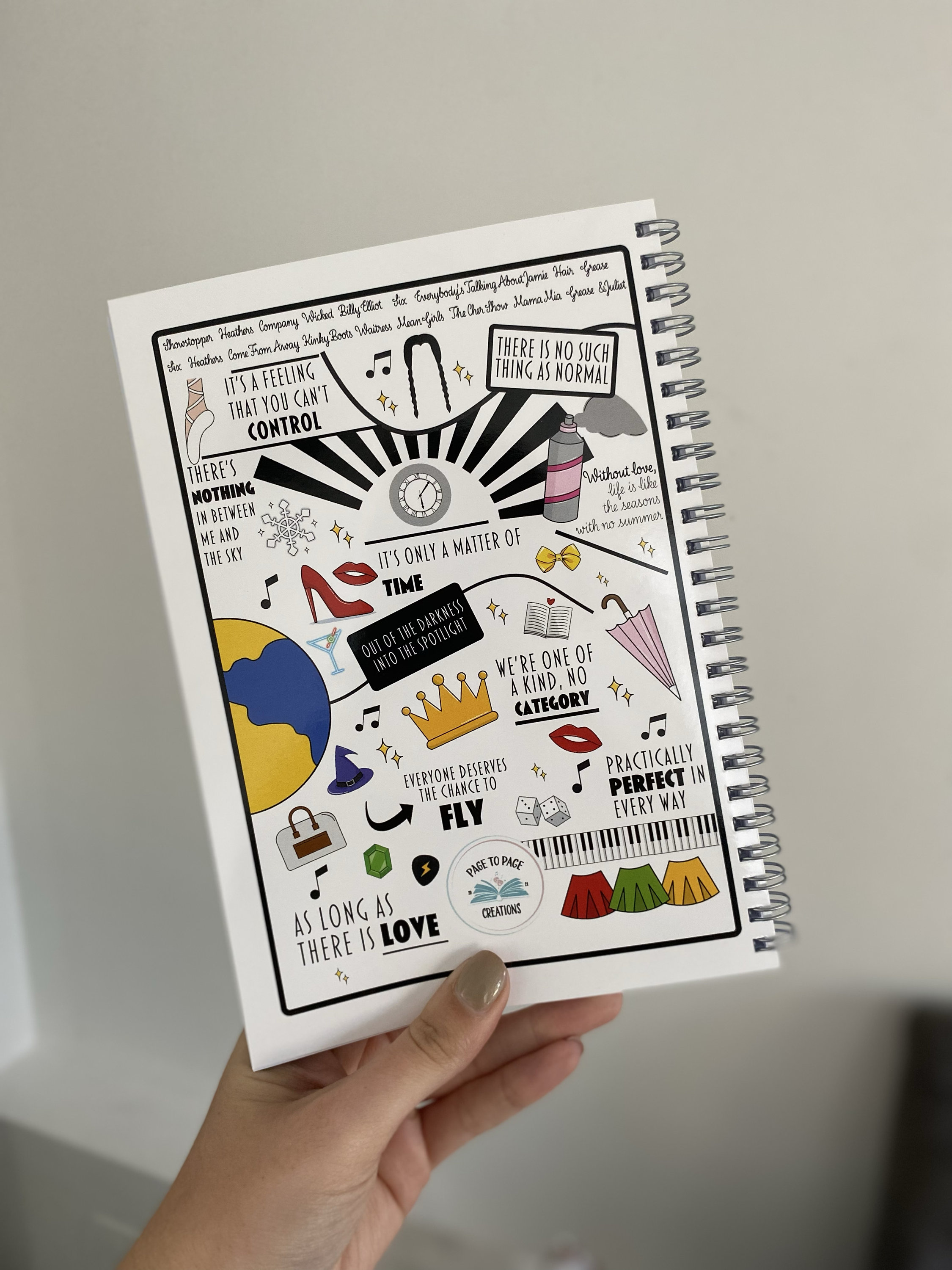 Musical Theatre Notebook A5 - Etsy UK