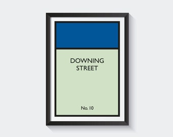 Personalised Monopoly Board Print, New Home Gift, Wall Art, Gift Idea, Custom Monopoly Property Street Print Housewarming Gift, A4, A5