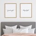 Good Night Sleep Tight Wall Art Prints, Set of 2, Bedroom Prints ...